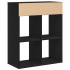 Estantería madera ingeniería negra 66x31x80