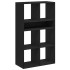 Estantería madera ingeniería negra 66x31x112