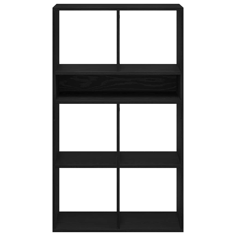 Estantería madera ingeniería negra 66x31x112