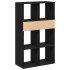 Estantería madera ingeniería negra 66x31x112
