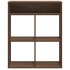 Estantería madera de ingeniería color marrón roble 66x31x80