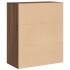 Estantería madera ingeniería roble marrón 60x30x71,5