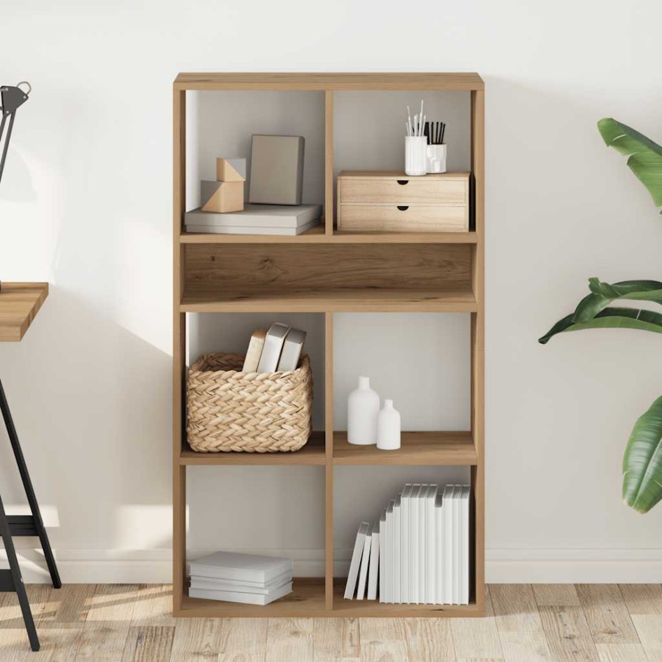 Estantería de madera ingeniería roble artisan 66x31x112