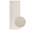 Alfombra ZIZUR apariencia yute interior exterior crema 80x200cm
