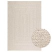 Alfombra ZIZUR apariencia yute interior exterior crema