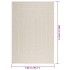 Alfombra ZIZUR apariencia yute interior exterior