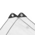 Lona transparente con ojales polietileno 4x8