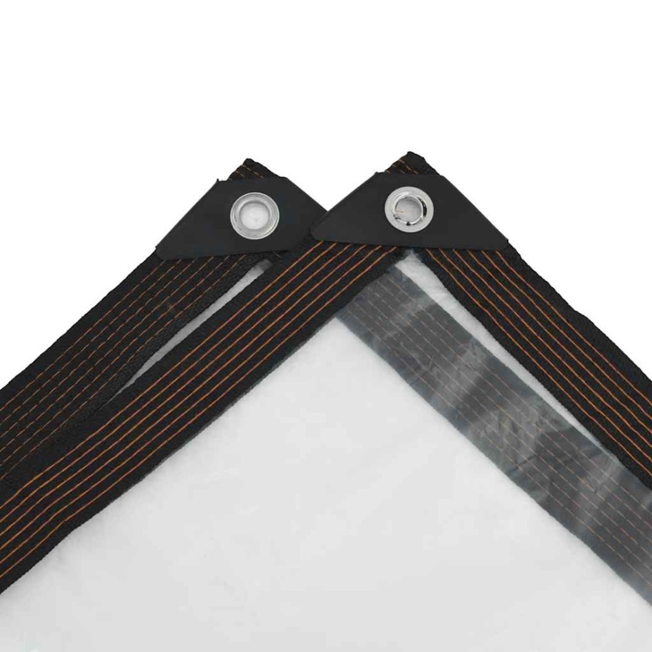 Lona transparente con ojales polietileno 3x12