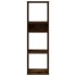 Estantería madera ingeniería color roble ahumado 34x31x112