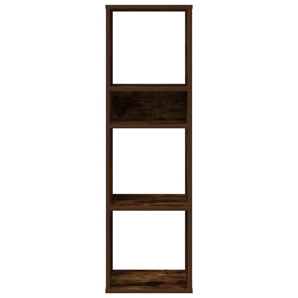 Estantería madera ingeniería color roble ahumado 34x31x112