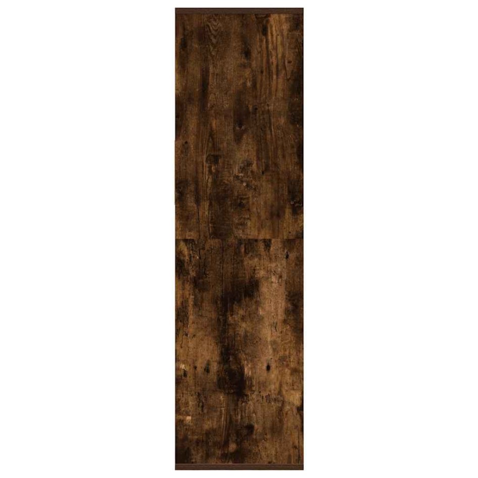 Estantería madera ingeniería color roble ahumado 34x31x112