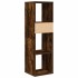 Estantería madera ingeniería color roble ahumado 34x31x112