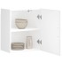 Armario pared cocina Porto madera ingeniería blanca alto
