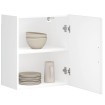 Armario pared cocina Porto madera ingeniería blanca alto brillo