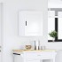 Armario pared cocina Porto madera ingeniería blanca alto