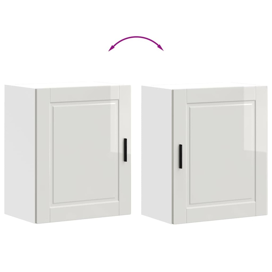 Armario pared cocina Porto madera ingeniería blanca alto