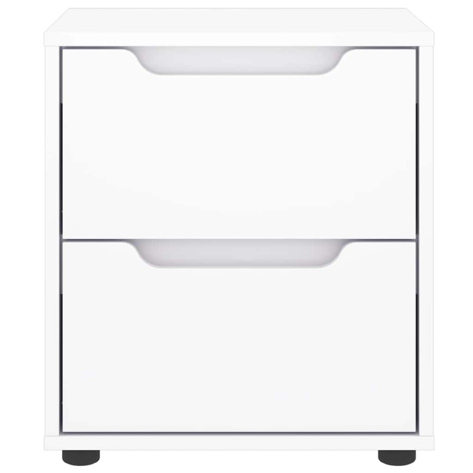 Mesilla de noche VISNES blanca 45x40x50 cm madera de