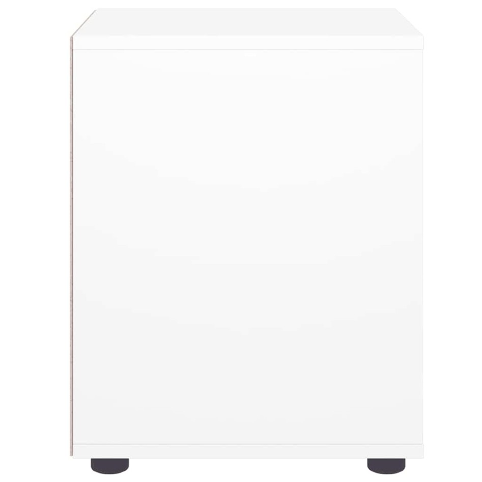 Mesilla de noche VISNES blanca 45x40x50 cm madera de