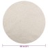 Alfombra ZIZUR aspecto yute interior/exterior crema Ø 160