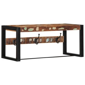 Perchero multicolor madera maciza reciclada 80x35x35