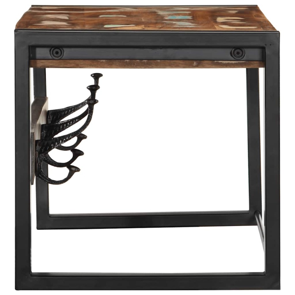 Perchero multicolor madera maciza reciclada 80x35x35