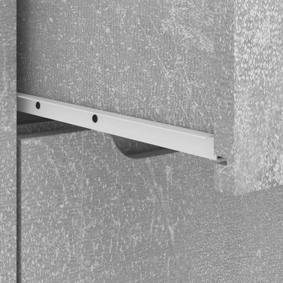 Mesilla de noche VISNES gris hormigón 45x40x50