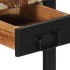 Mesa auxiliar multicolor 35x35x50 cm madera maciza