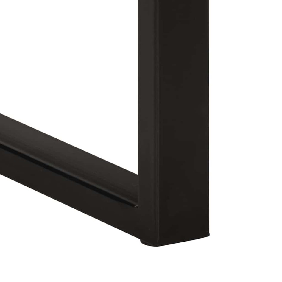 Mesa auxiliar multicolor 35x35x50 cm madera maciza