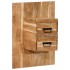 Mesita de noche madera maciza de acacia 60x32x80