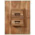 Mesita de noche madera maciza de acacia 60x32x80