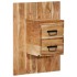 Mesita de noche madera maciza de acacia 60x32x80