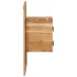 Mesita de noche madera maciza de acacia 60x32x80