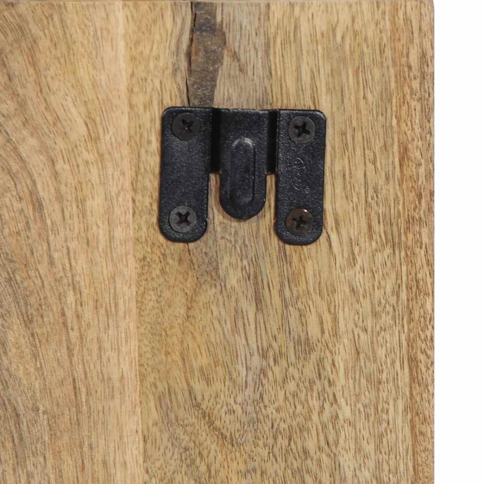 Mesita de noche madera maciza de mango 50x27x50