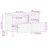 Mueble de TV madera maciza de mango 70x33,5x46