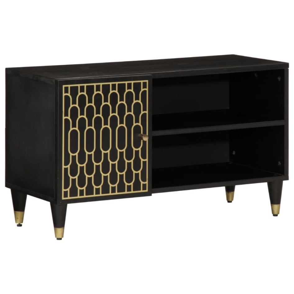 Mueble de TV madera maciza de mango 80x31,5x46