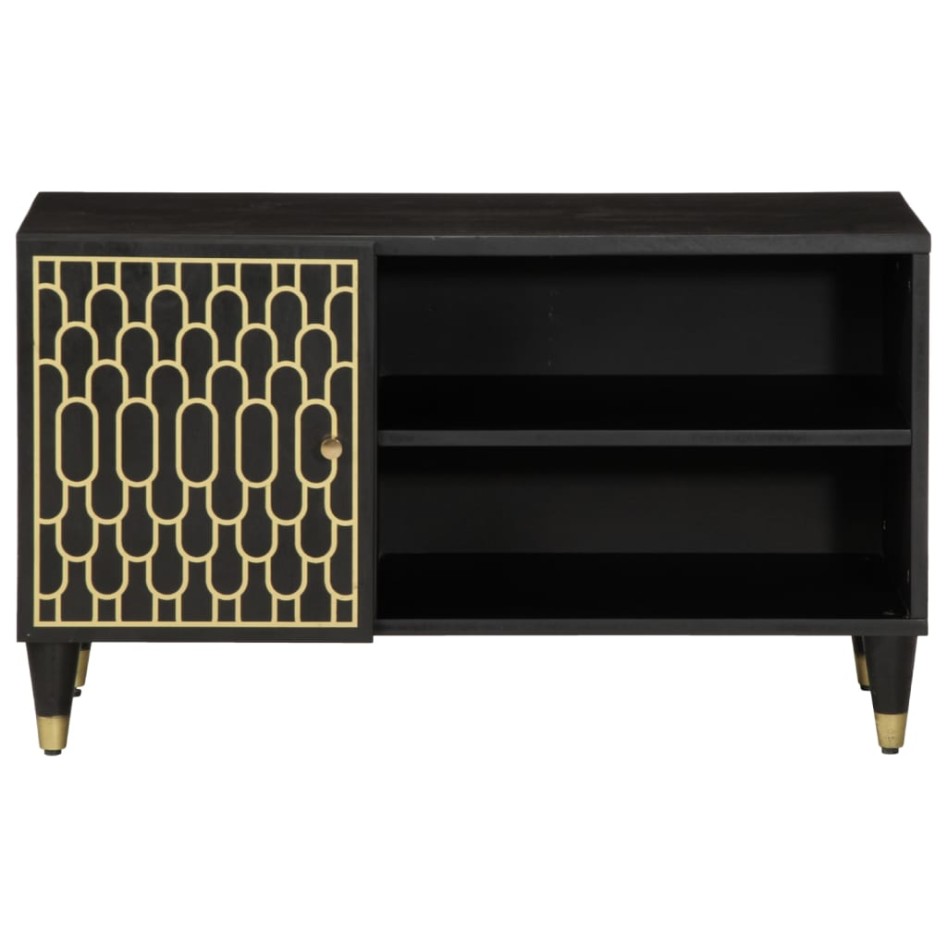 Mueble de TV madera maciza de mango 80x31,5x46