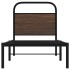 Estructura de cama sin colchón 80x200 cm madera marrón