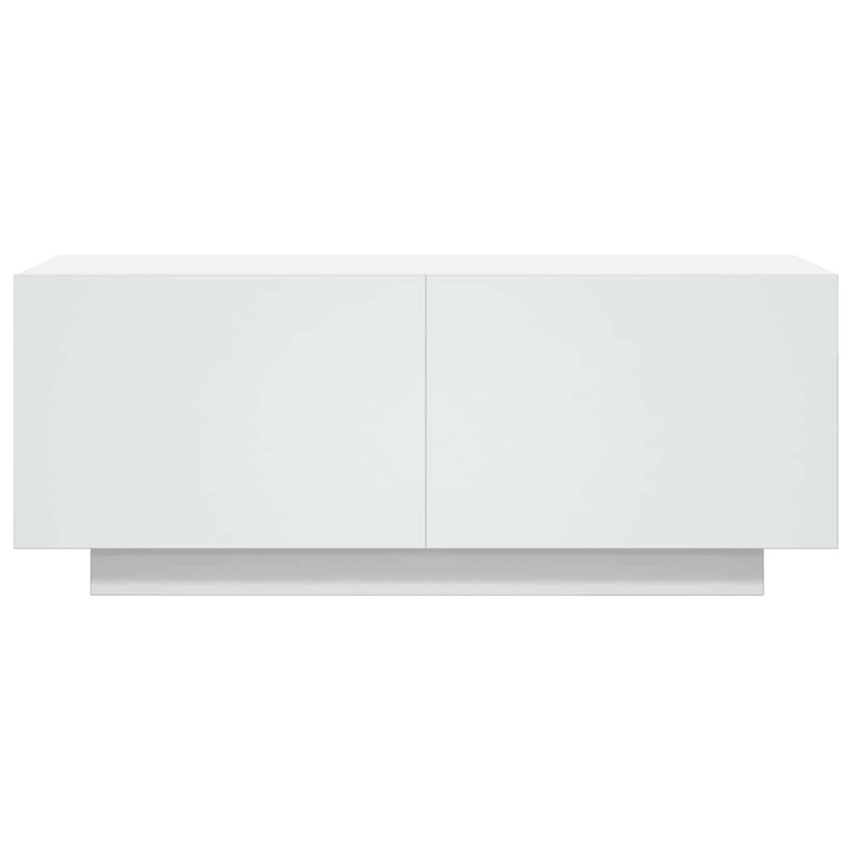 Mueble para TV madera contrachapada blanco 100x35x40