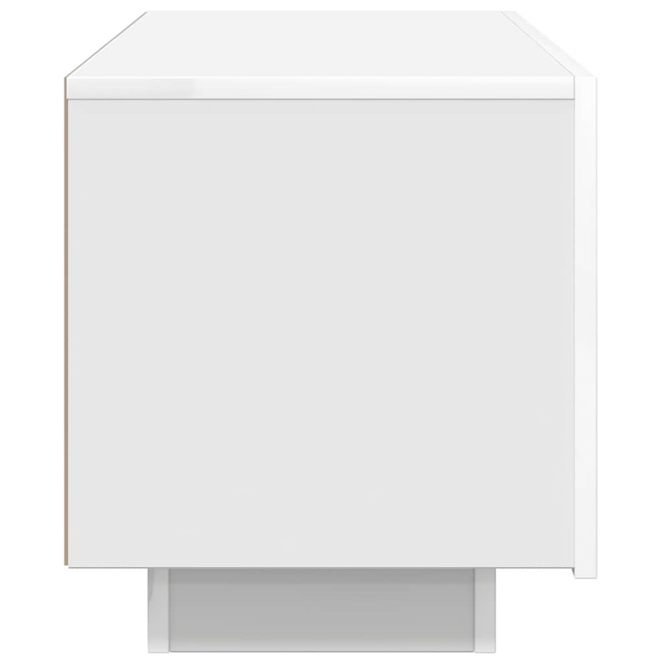 Mueble para TV madera contrachapada blanco 100x35x40