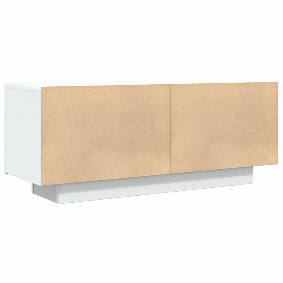 Mueble para TV madera contrachapada blanco 100x35x40