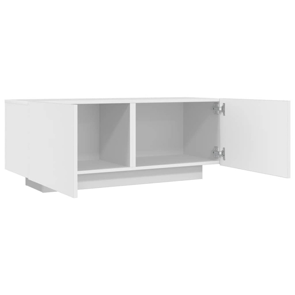 Mueble para TV madera contrachapada blanco 100x35x40