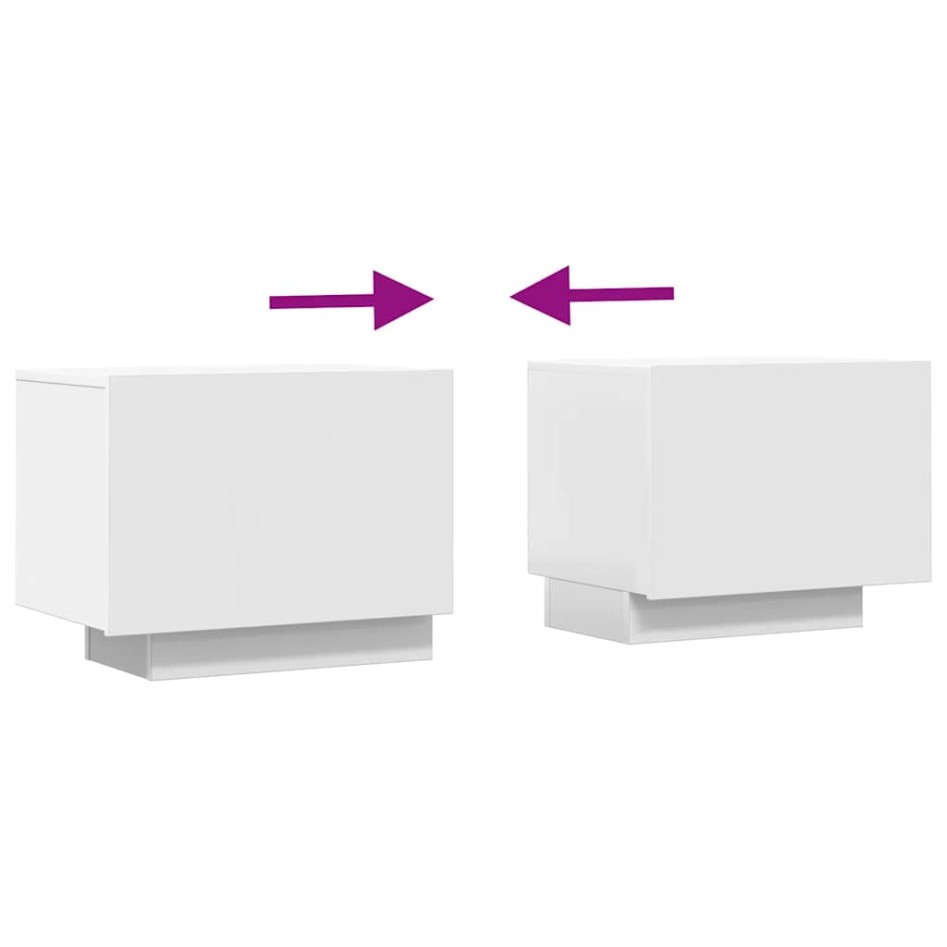 Mueble para TV madera contrachapada blanco 100x35x40