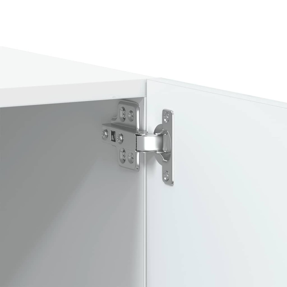 Mueble para TV madera contrachapada blanco 100x35x40