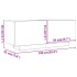 Mueble para TV madera contrachapada blanco 100x35x40