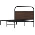 Estructura de cama sin colchón 90x200 cm madera marrón