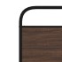 Estructura de cama sin colchón 90x200 cm madera marrón