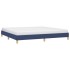 Cama sin colchón tela azul 200x200