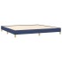 Cama sin colchón tela azul 200x200