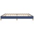 Cama sin colchón tela azul 200x200