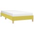 Estructura de cama sin colchón tela verde 90x200